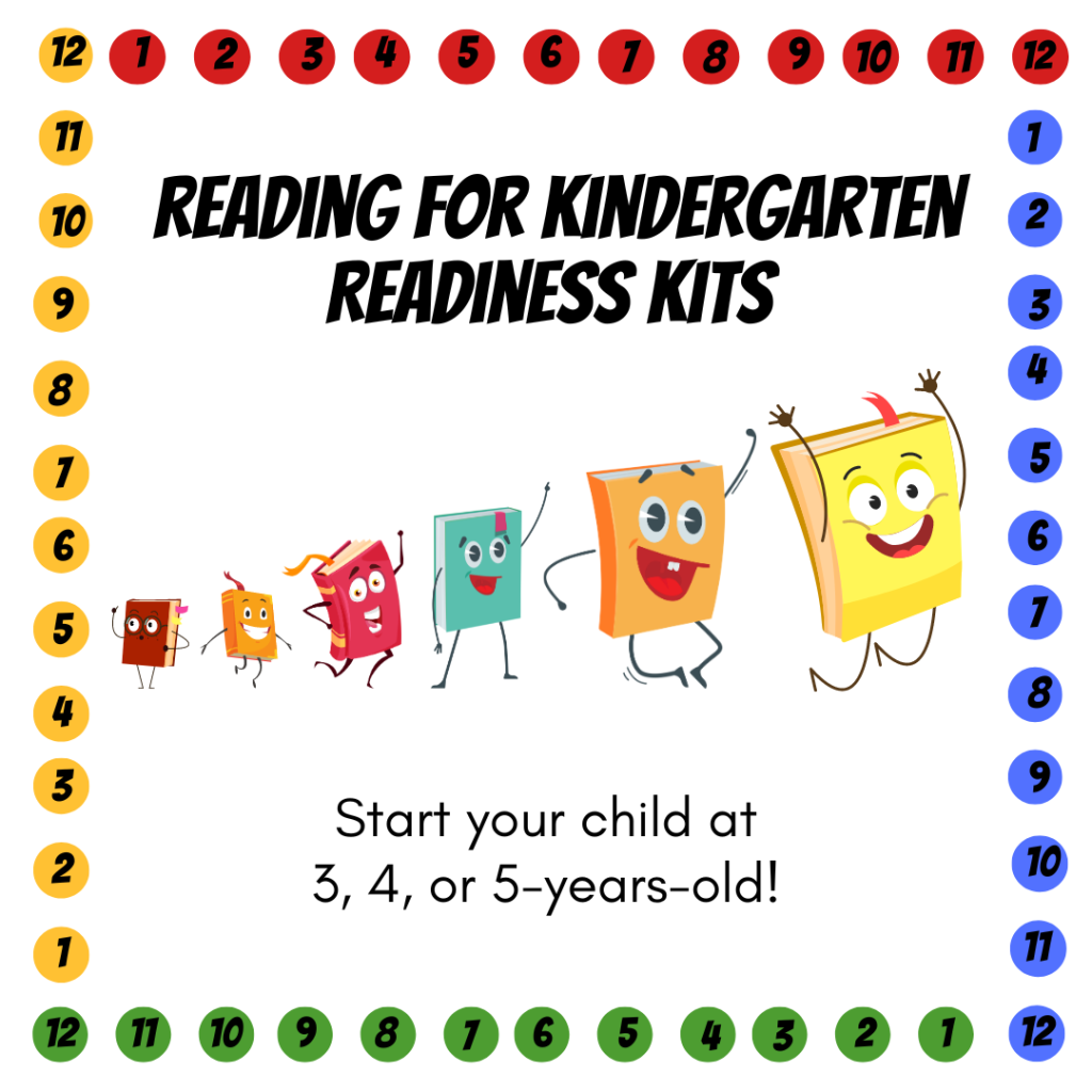 Reading for Kindergarten Readiness Kits: start your child at 3, 4, or 5 years old!!