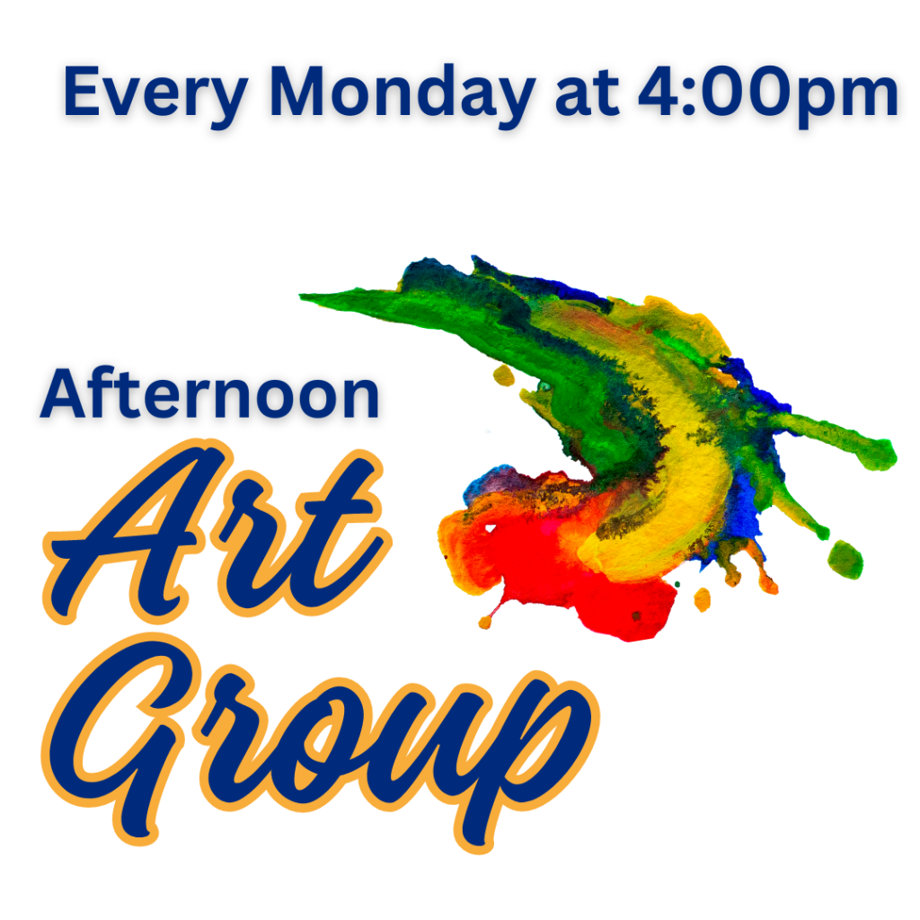 Art Club Mondays at 4:00 pm