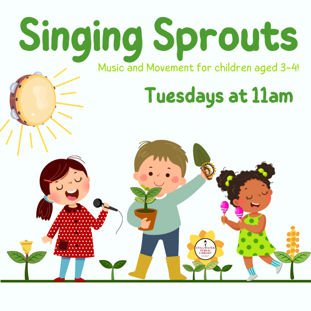 Singing Sprouts: Music and Movement for preschoolers

Tuesdays at 11:00 am